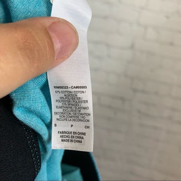 Nike Dri Fit Women's Running Leggings Size Small  Blue Pinstripe EUC - Picture 9 of 10